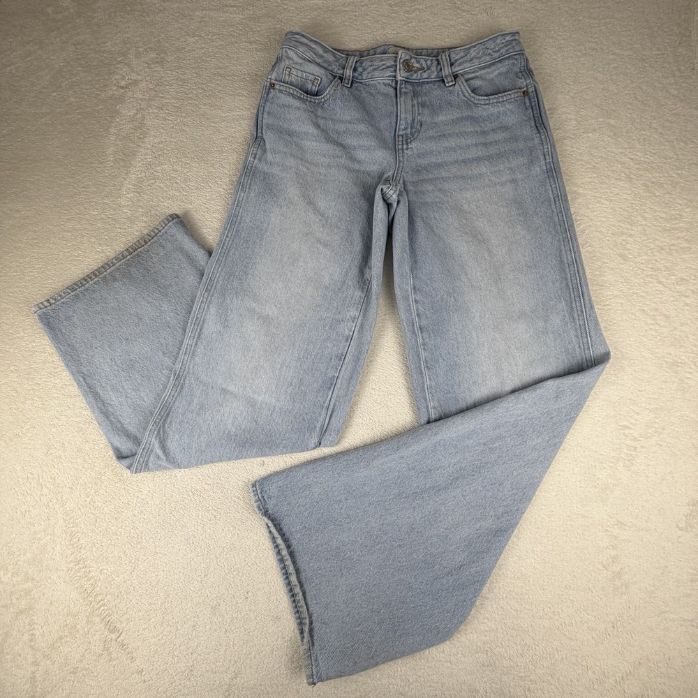 PacSun Low Rise Baggy Jeans‎ Womens 24 Light Wash Wide Leg Y2K Skater Denim
